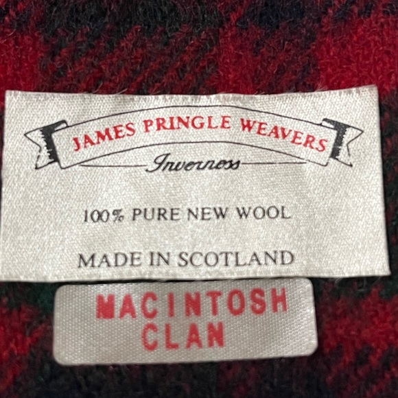 NWOT James Pringle Weavers Wool Scarf - Picture 6 of 6